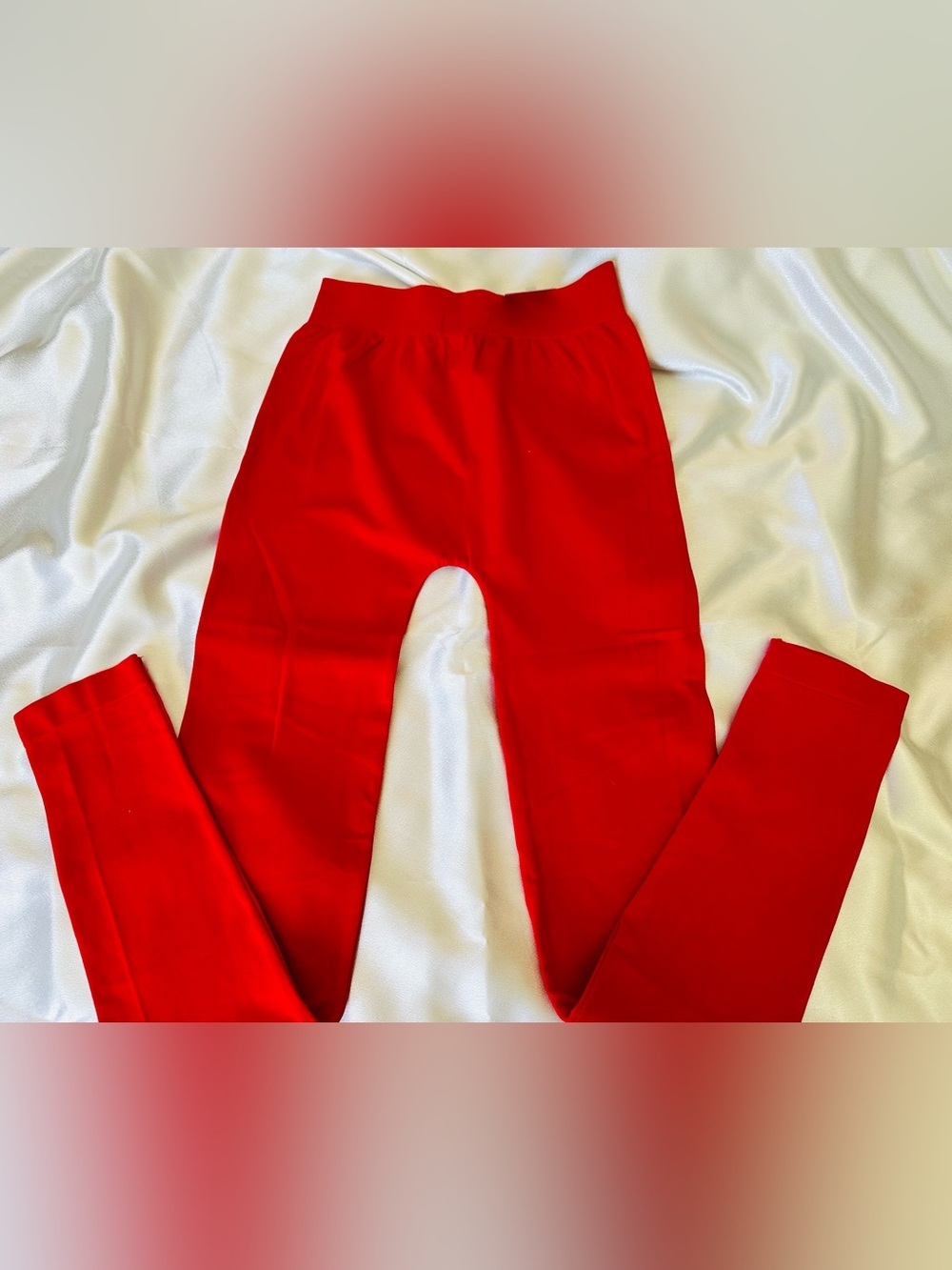 Yelete Red Womenβs Stretch Leggings